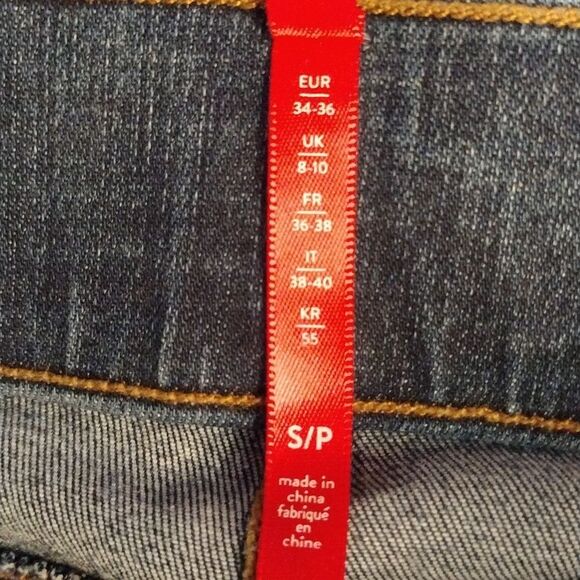 Spanx Distressed Ankle, Medium Wash Jeggings, Size Small - Picture 6 of 6